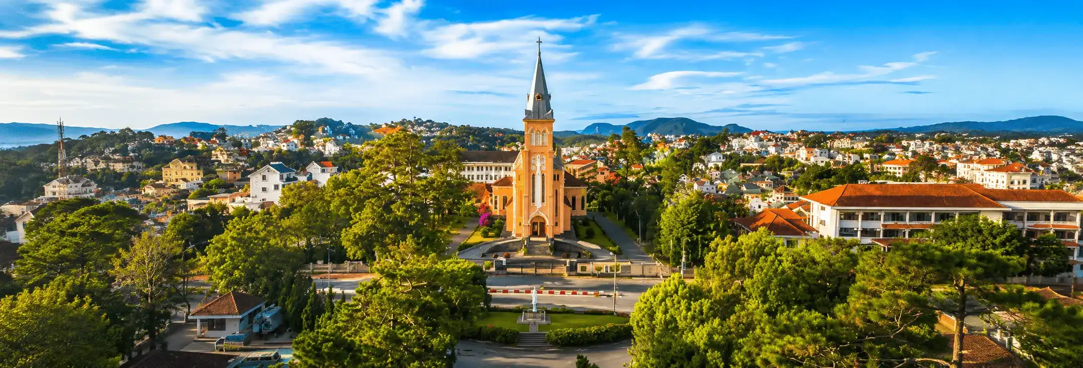 Panoramic view of Da Lat, Vietnam