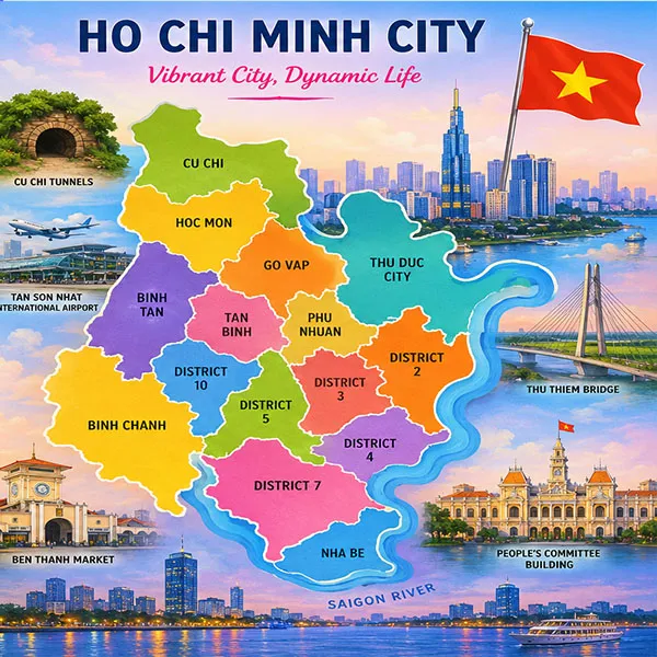 Ho Chi Minh map