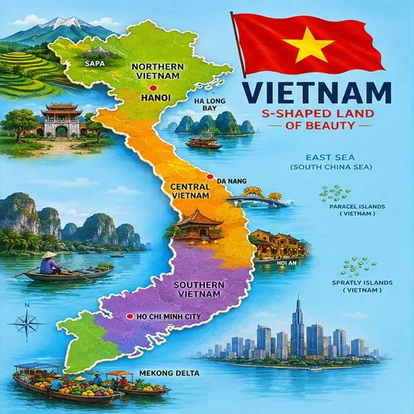 Vietnam map